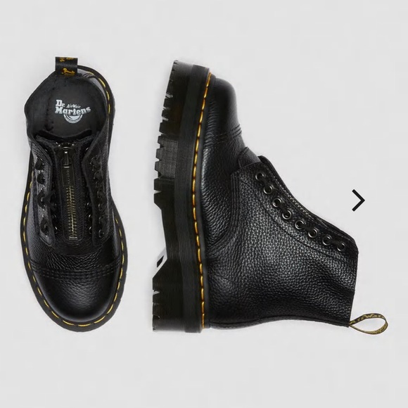 Dr. Martens Sinclair Milled Nappa Leather Platform Boots! - Picture 5 of 9